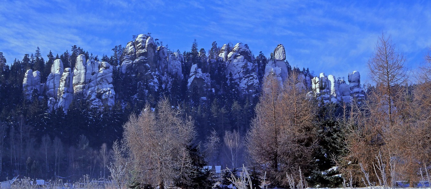 Adršpašské skály zima 5