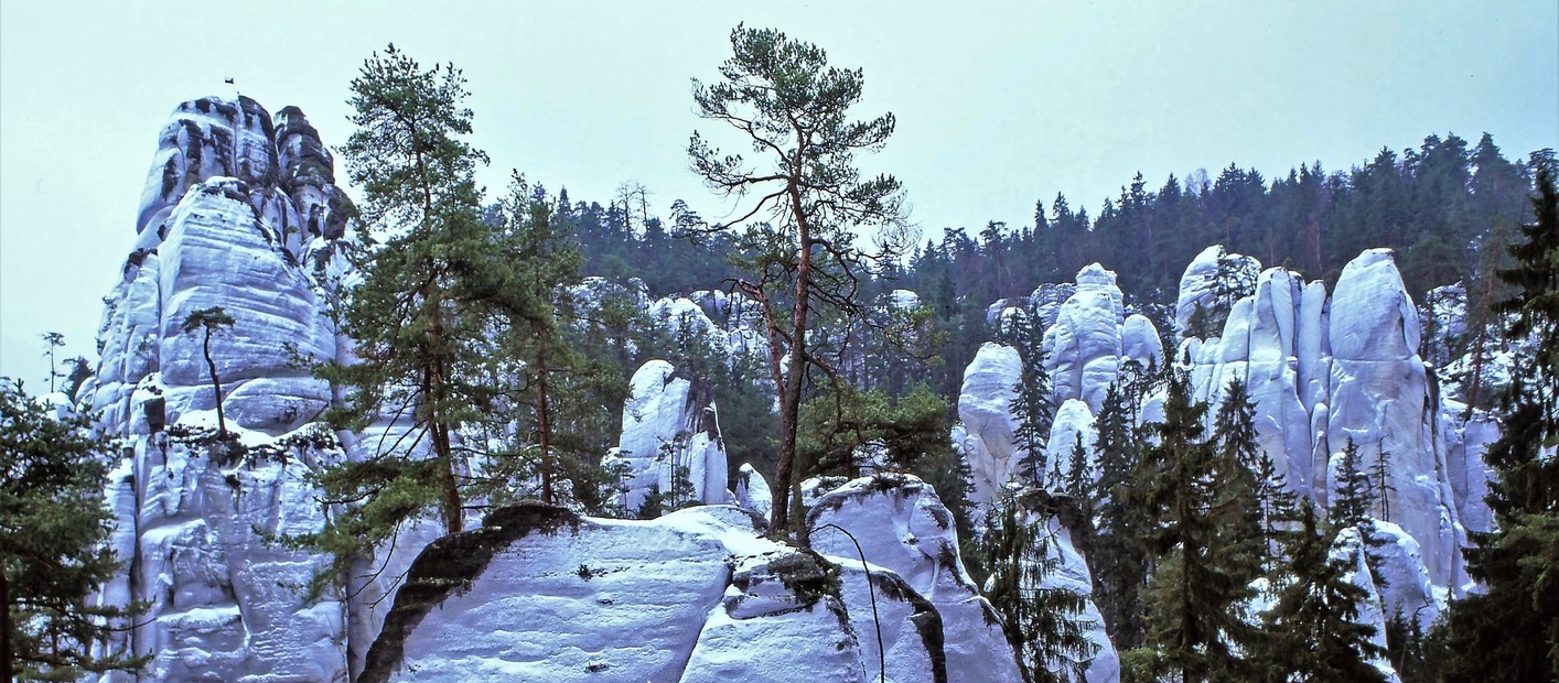Adršpašské skály zima 6