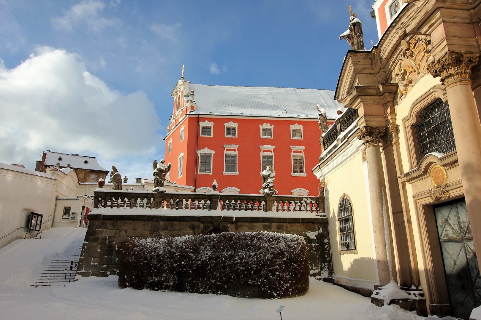 Klášter Broumov zima 4