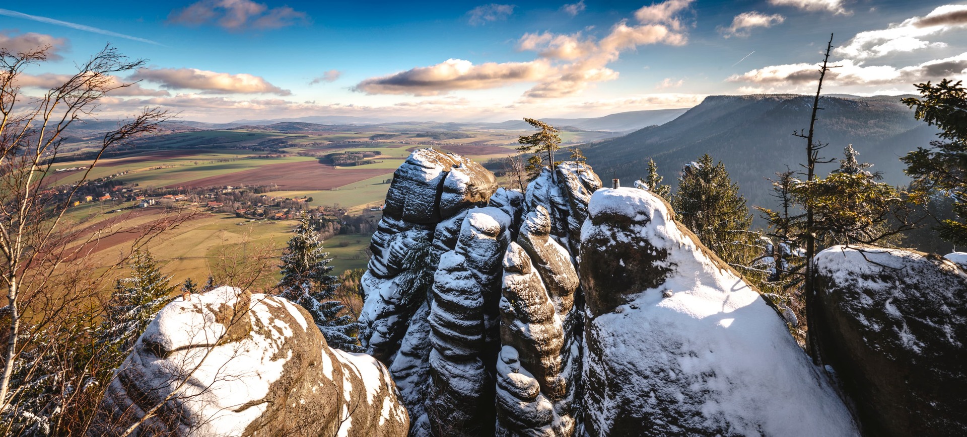 Broumovské stěny zima 1