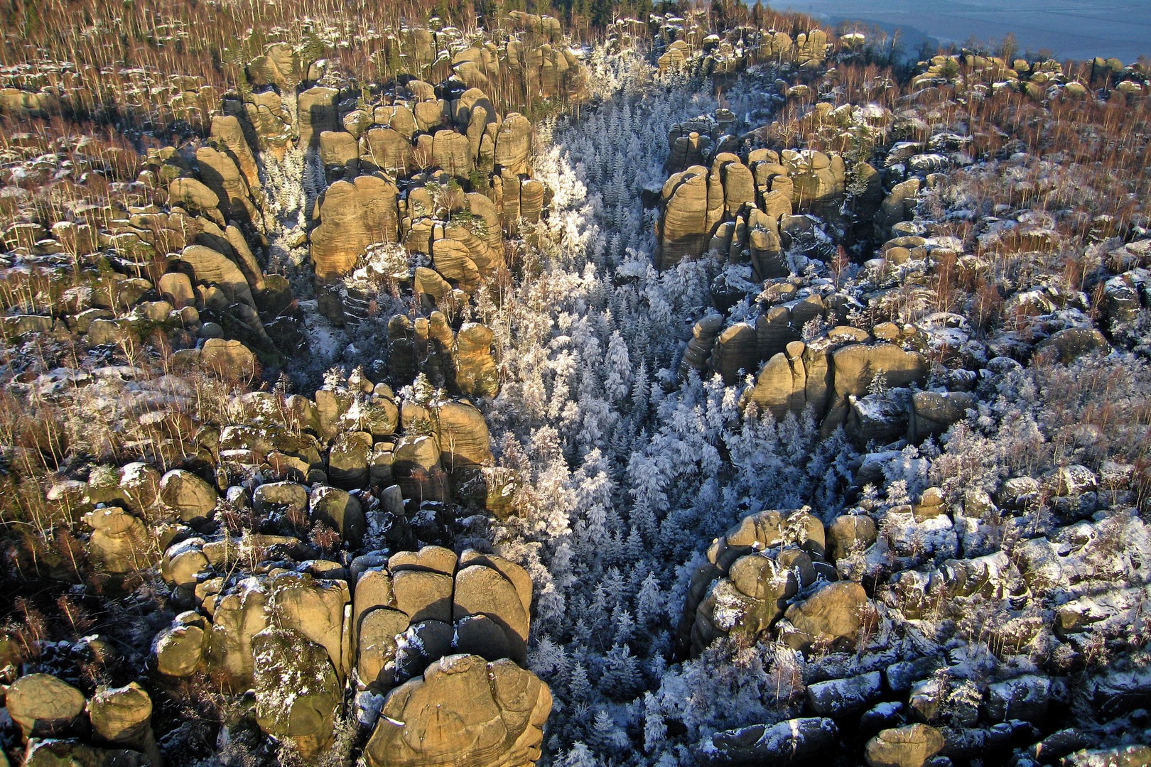 Broumovské stěny zima 6