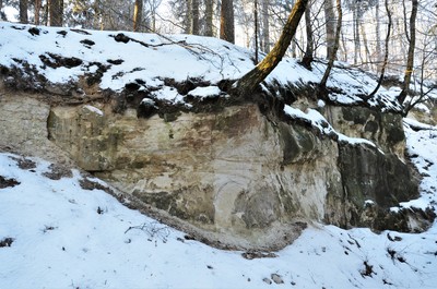 Výchoz triasových pískovců