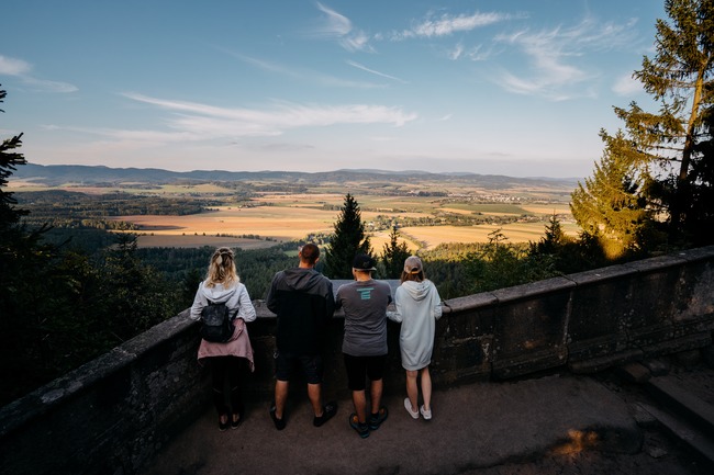 Punkt widokowy na szczycie Hvězda