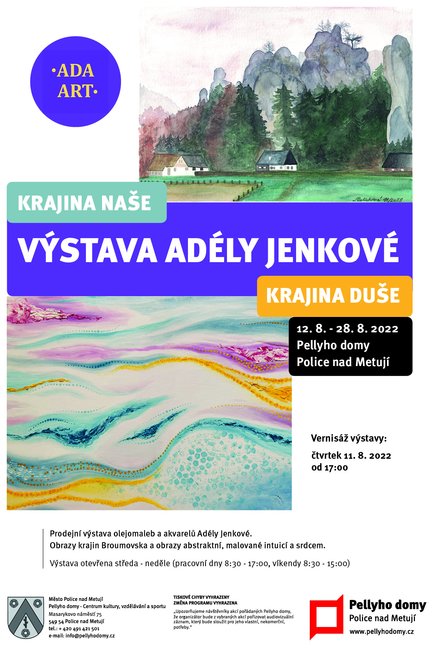 Výstava Adély Jenkové - Krajina naše, krajina duše