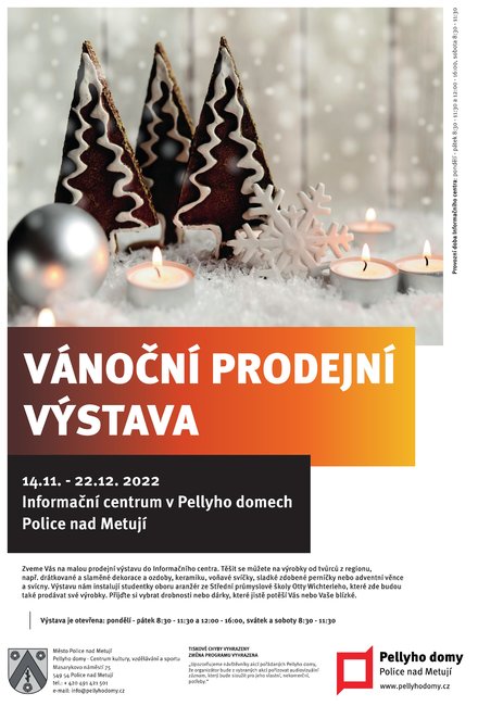 Vánoční prodejní výstava v Polici nad Metují