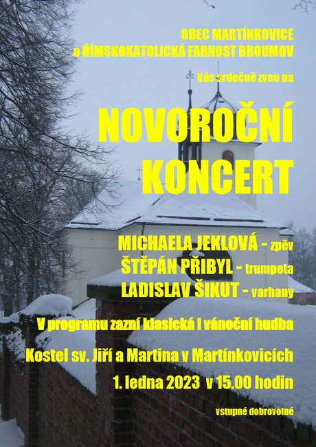 Novoroční koncert v Martínkovicích