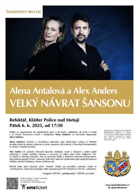 Alena Antalová & Alex Anders VELKÝ NÁVRAT ŠANSONU