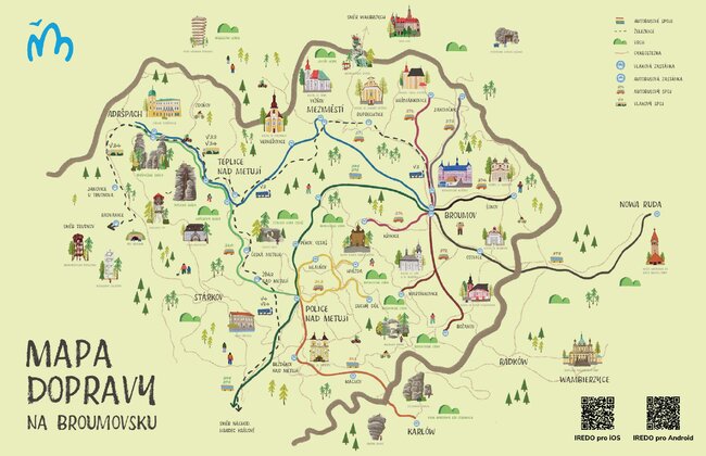 Po Broumovsku pohodlně veřejnou dopravou