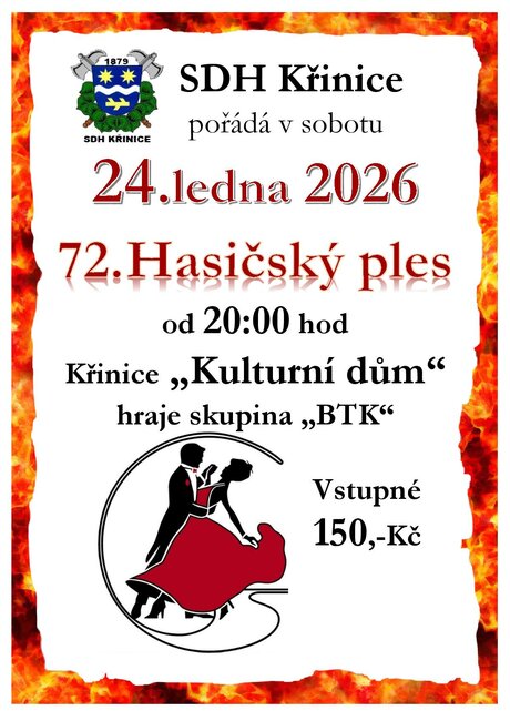 72. Hasičský ples Křinice 