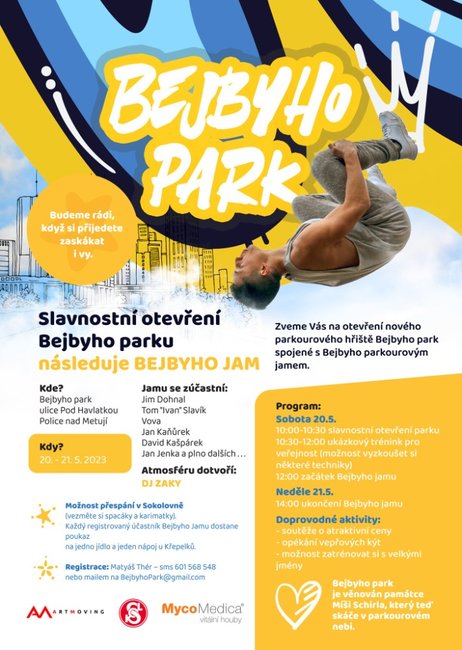 Slavnostní otevření Bejbyho parku, následuje BEJBYHO JAM