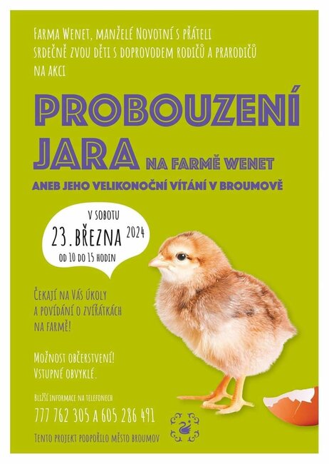 Probouzení jara na Farmě Wenet