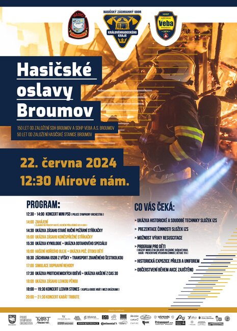 Hasičské oslavy Broumov