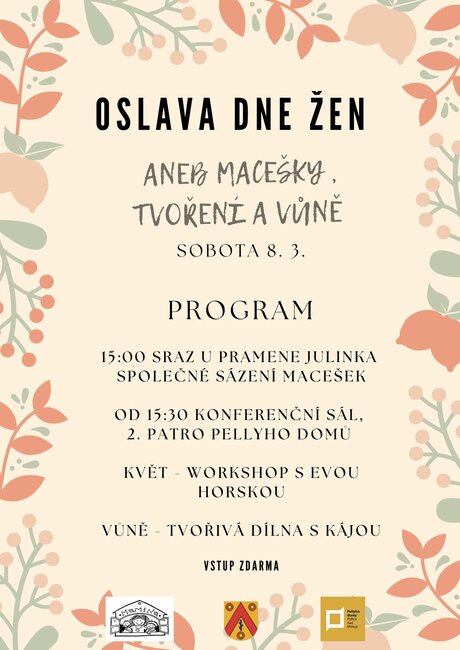 Oslava dne žen, aneb macešky, tvoření a vůně