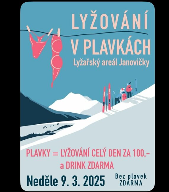 Lyžování v plavkách