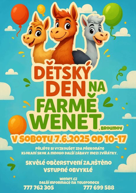 Dětský den na Farmě Wenet