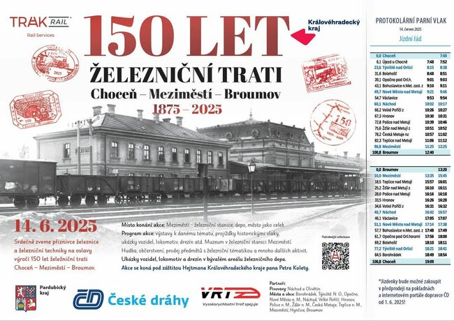 150 let železniční trati