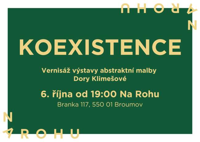 Vernisáž výstavy: Dora Klimešová / Koexistence