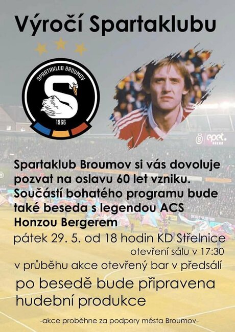 Výročí Spartaklubu Broumov