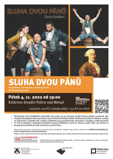 Carlo Goldoni: Sluha dvou pánů - ZRUŠENO!