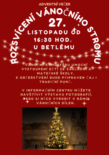 Rozsvícení vánočního stromu 