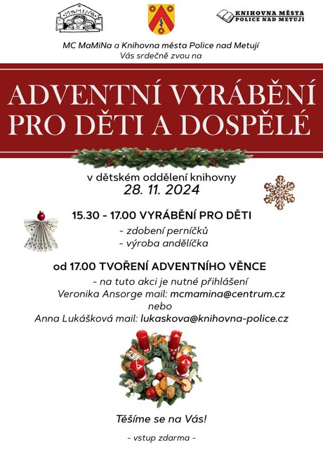 Adventní vyrábění pro děti a dospělé