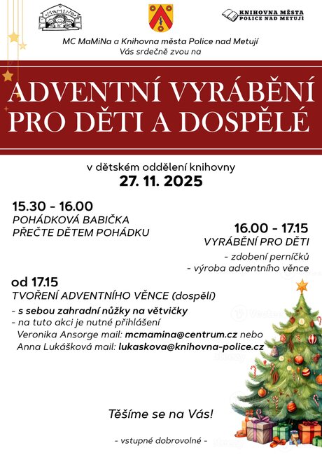 Adventní vyrábění pro děti a dospělé