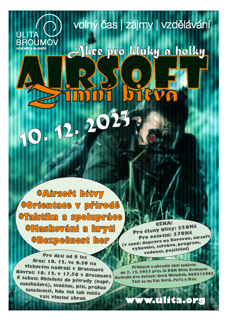 Zimní Airsoft bitva