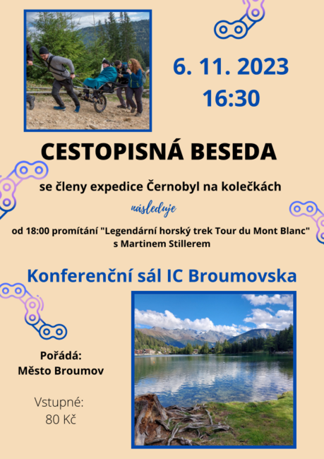 Cestopisná beseda se členy expedice Černobyl na kolečkách