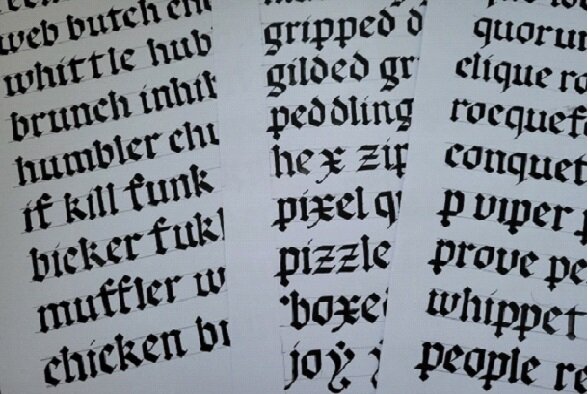 Kurz kaligrafie: Gotická kvadrata 1/2