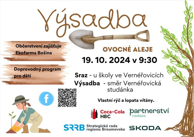 Výsadba ovocné aleje