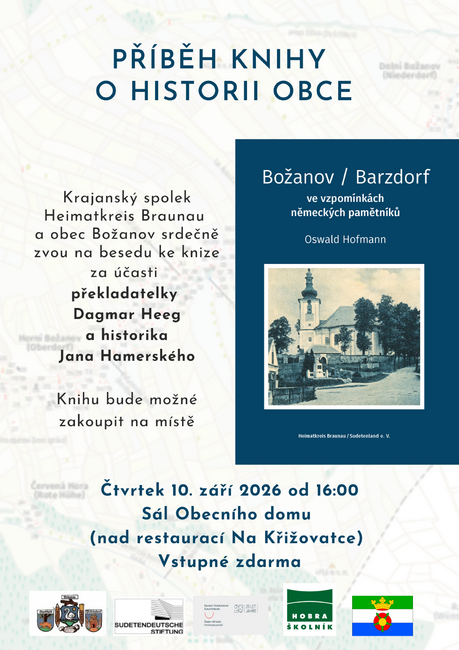 Příběh knihy o historii obce Božanov