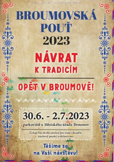 Broumovská pouť 2023