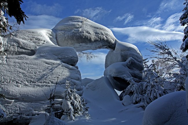 Zima na Ziemi Broumovskiej