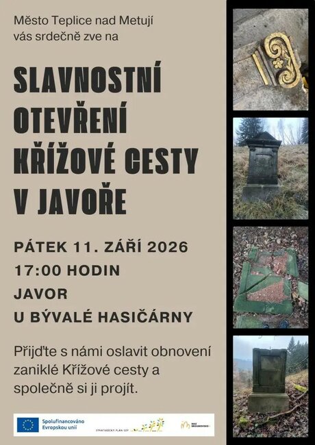 Slavnostní otevření Křížové cesty v Javoře
