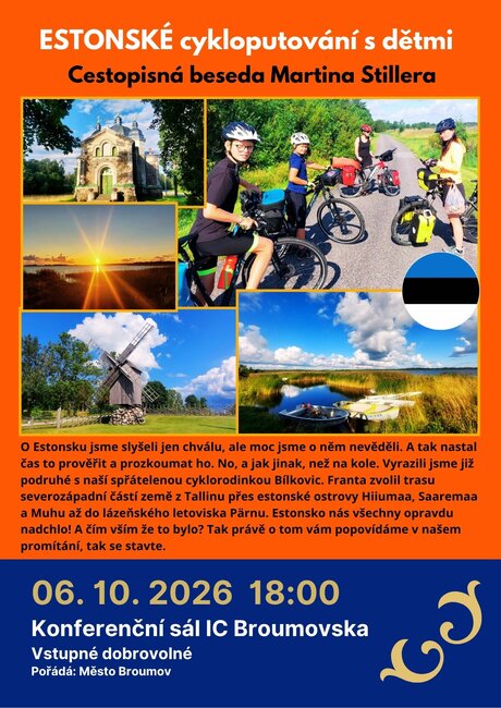 Beseda: Estonské cykloputování s dětmi