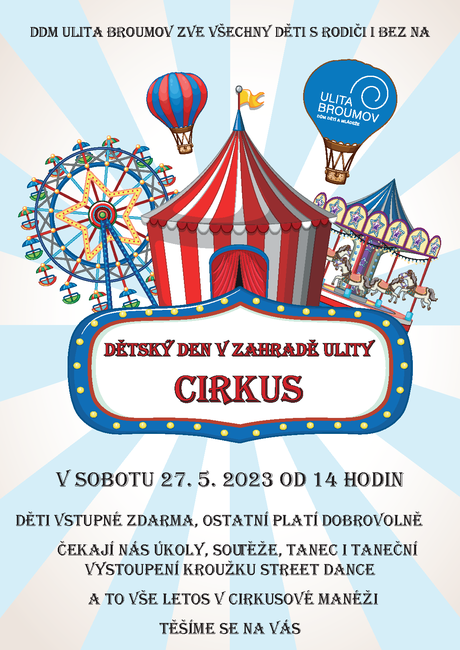 Dětský den v zahradě Ulity - Cirkus