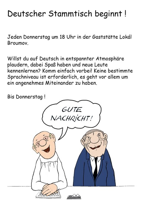 Setkání příznivců německého jazyka: Deutscher Stammtisch