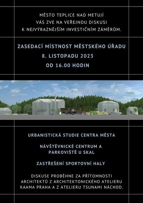 Veřejná diskuse: Investiční záměry města Teplice nad Metují