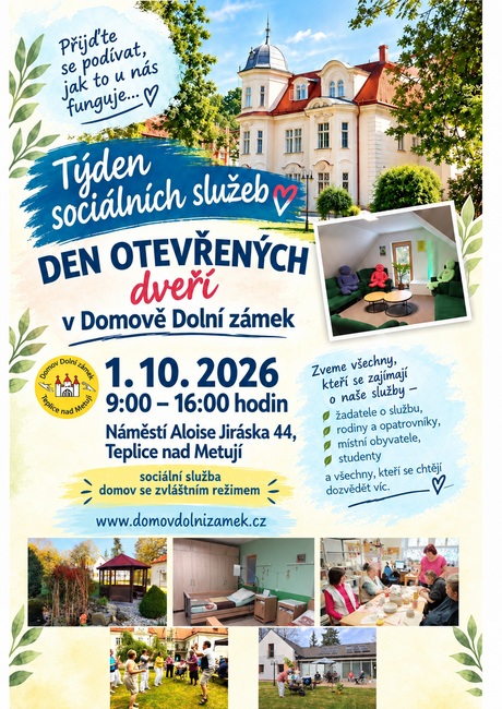 Den otevřených dveří v Domově Dolní zámek