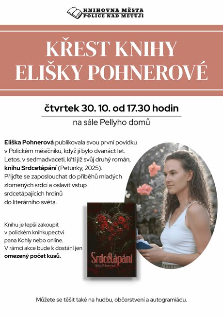 Křest knihy Elišky Pohnerové