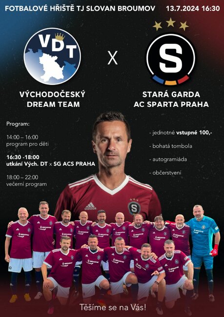 Východočeský Dream Team vs. Stará garda AC Sparta Praha