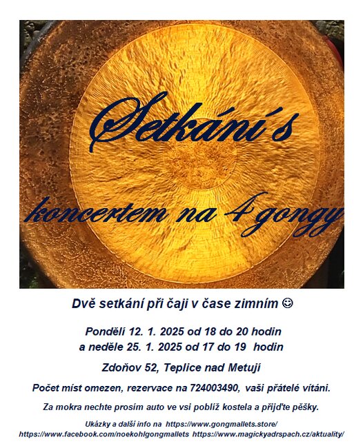 Setkání s koncertem na 4 gongy