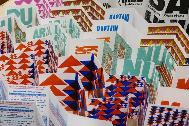 Grafická dílna studia UPUPAEPOP: Experimentální soutisk