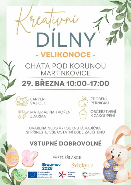 Kreativní dílny na Chatě pod korunou