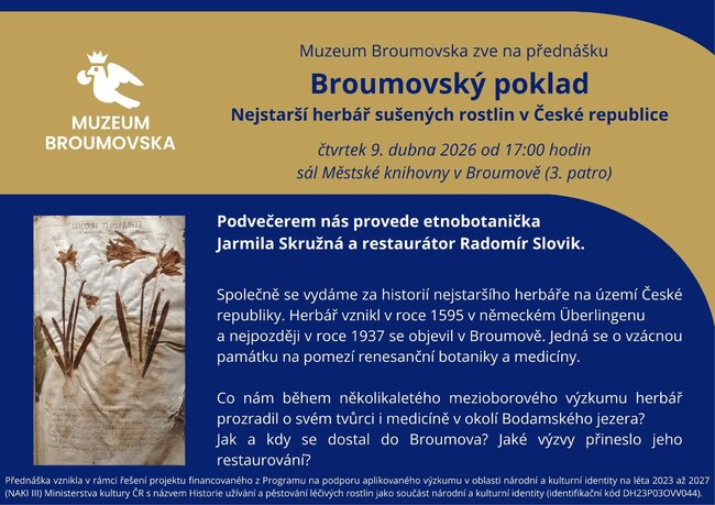 Přednáška: Broumovský poklad