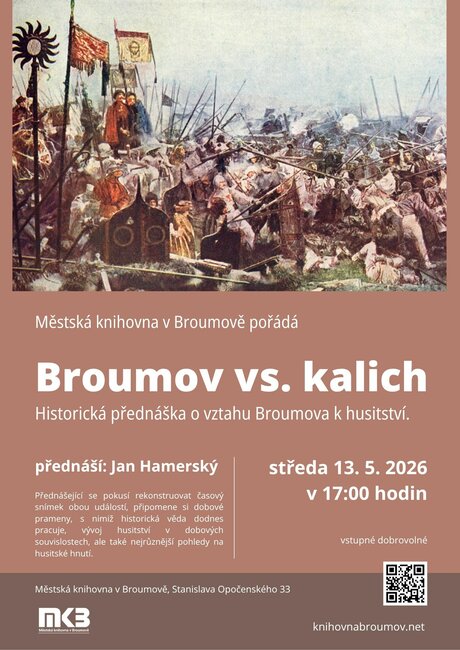 Přednáška: Broumov vs. kalich