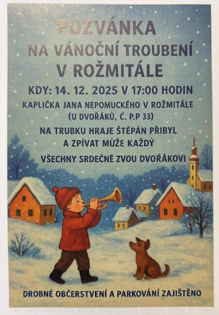 Vánoční troubení v Rožmitále