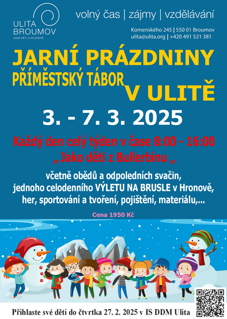 Jarní prázdniny v Ulitě 