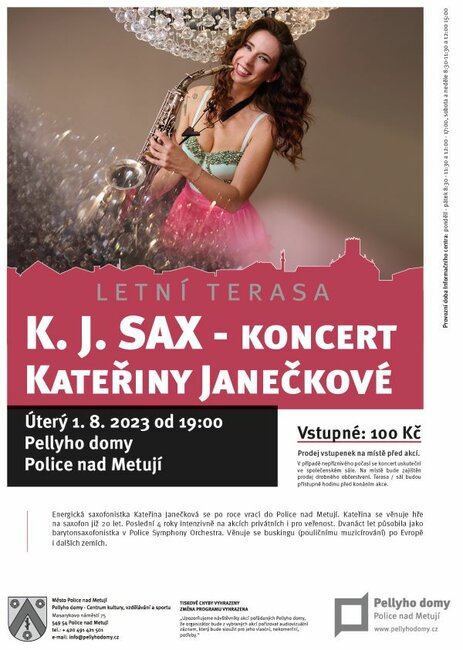 KJ SAX Kateřina Janečková - koncert na terase