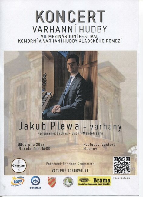 Koncert varhaní hudby - Jakub Plewa 